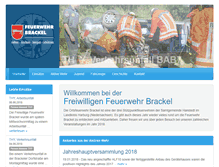Tablet Screenshot of feuerwehr-brackel.de